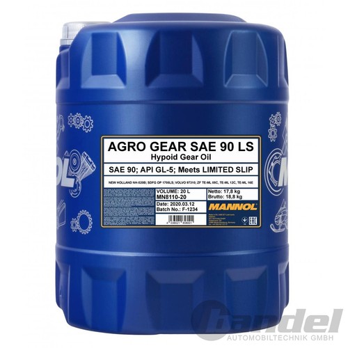 20l mannol agro api gl - api, gl-5