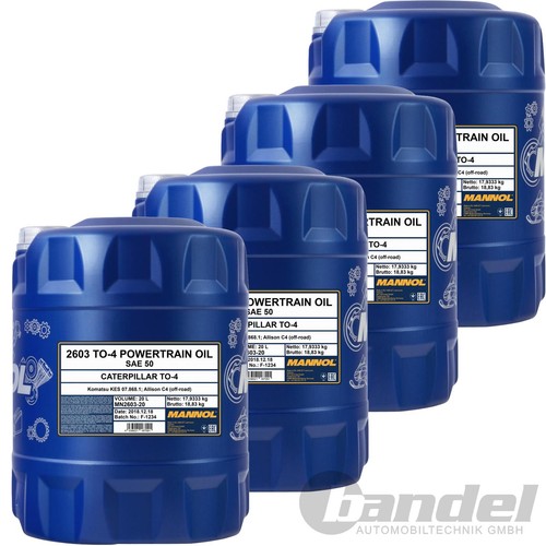 20l mannol powertrain - 4x, to-4