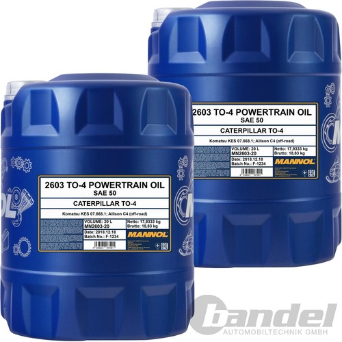 20l mannol powertrain 4 - 2x, to-4